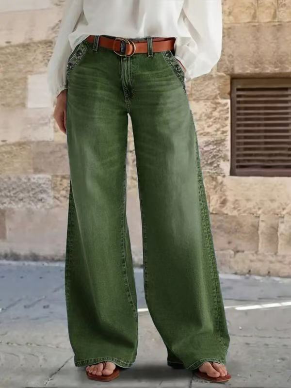 Womens Relaxed-fit Casual Jeans