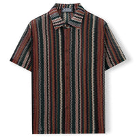 Summer New Men's Ethnic Style Striped Shirt