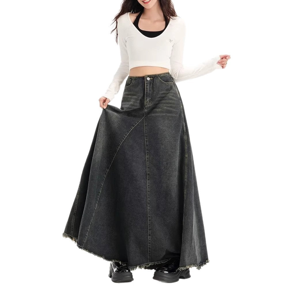 Retro Denim Skirt