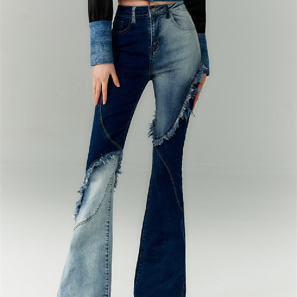 Geometric Edge Jeans