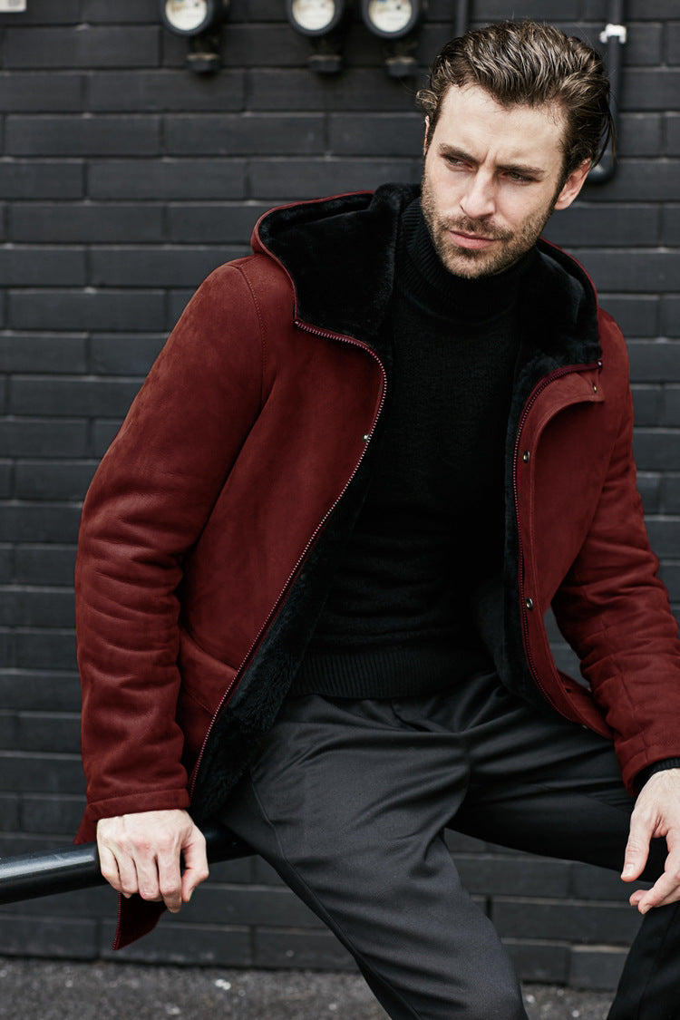 Casual Fleece Hooded Jacket For Men