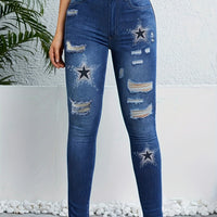 Ripped Distressed Skinny Denim Jeans