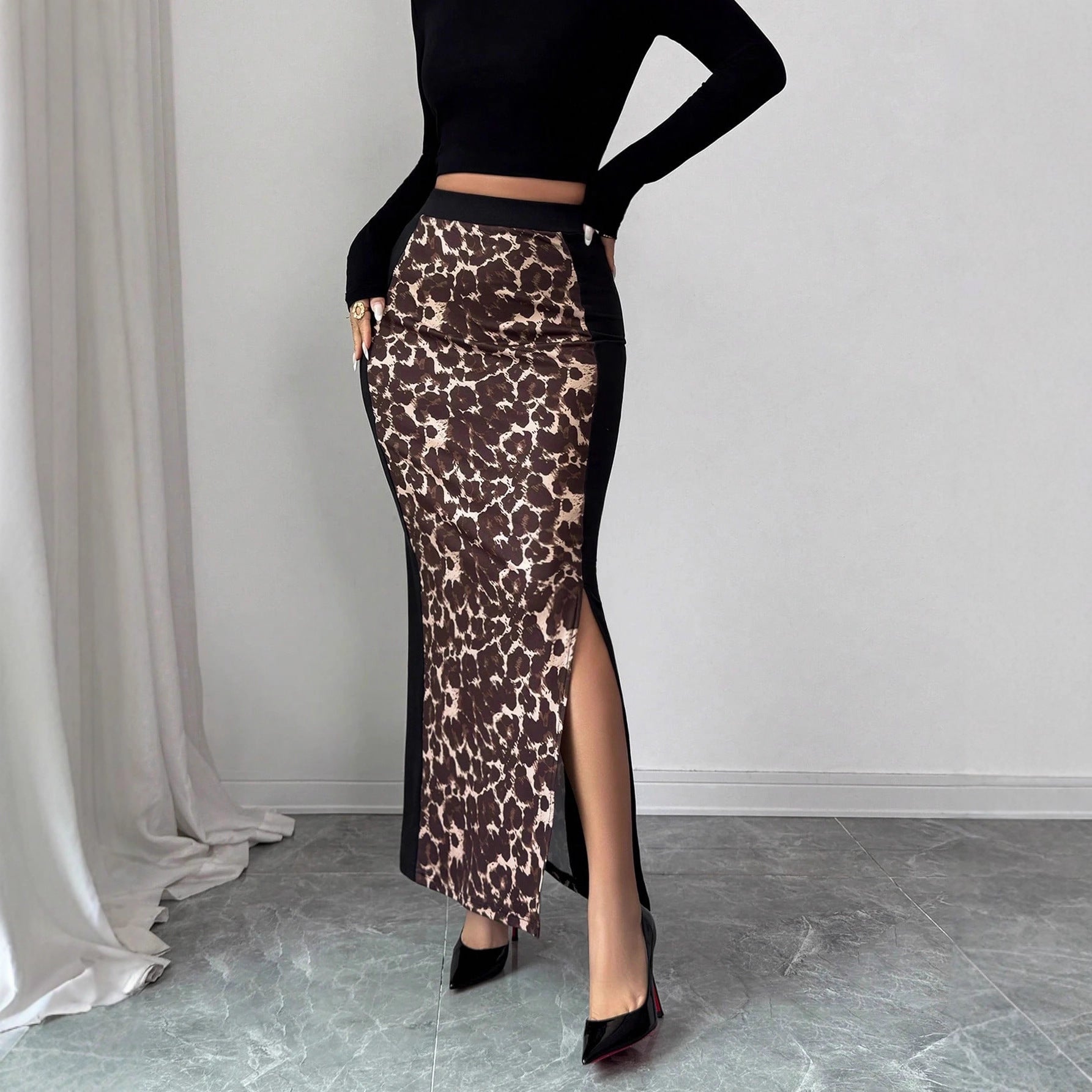 Womens Bodycon Split Skirt