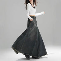 Retro Denim Skirt
