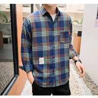 Long-sleeved Plaid shirt