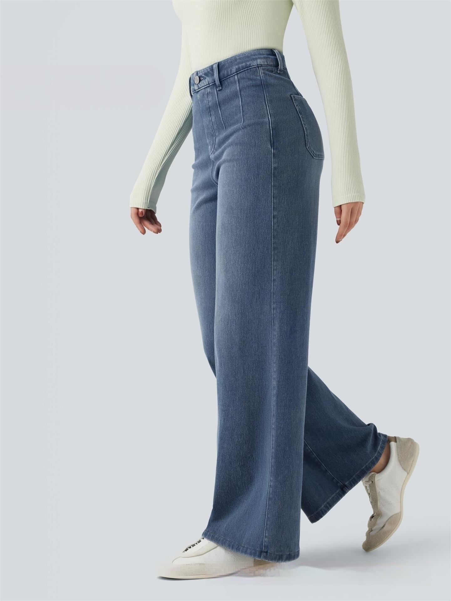 Mid-rise Casual Denim Jeans