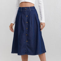 Womens Casual Denim Skirt