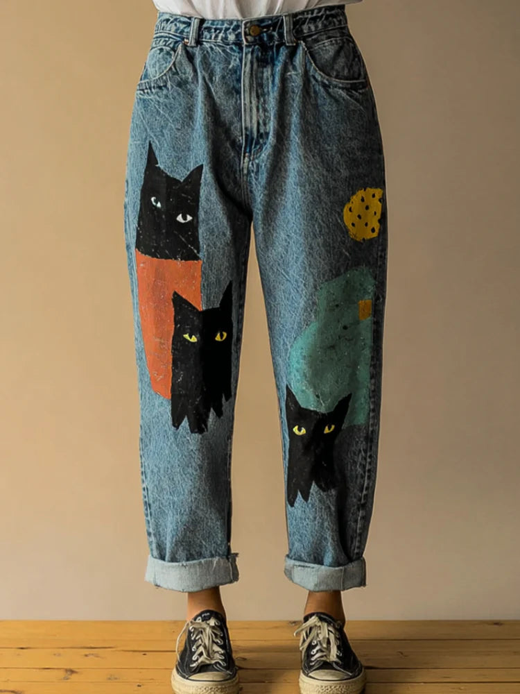 Straight-Leg Denim jeans