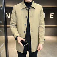 Mid-length Mens Business Down Jacket