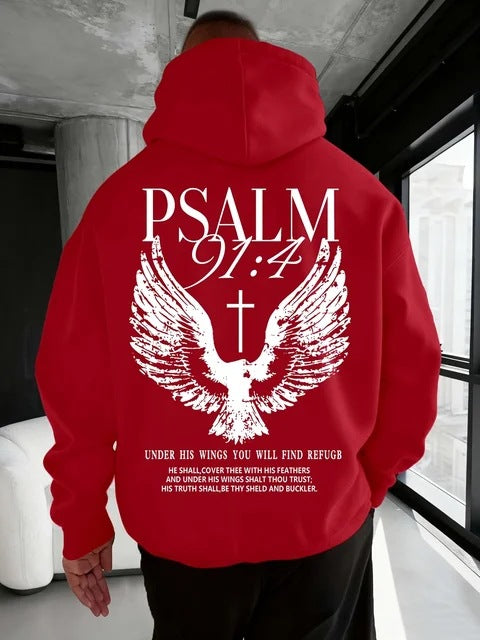 Casual Loose-fitting  Hooded Sweatshirt For Warmth
