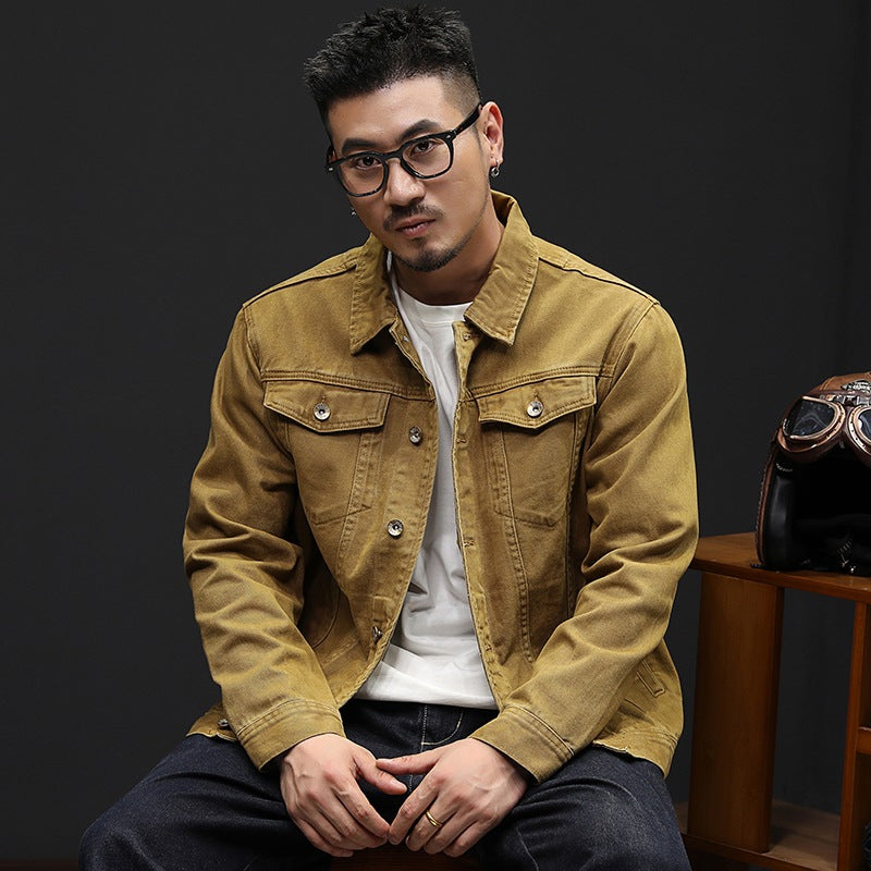 Loose-Fit Denim Jacket For Men