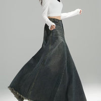 Retro Denim Skirt