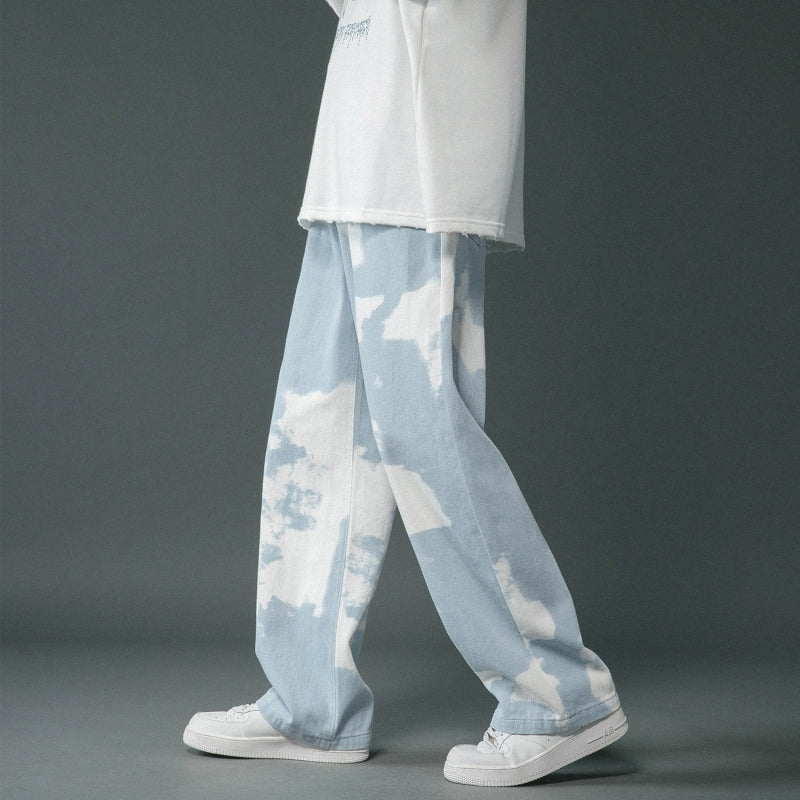 Tie Dyed Denim Pants