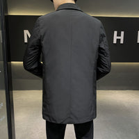 Mid-length Mens Business Down Jacket