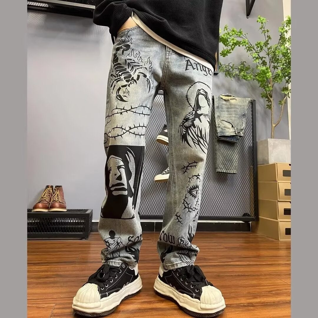Retro Blue Skinny Jeans