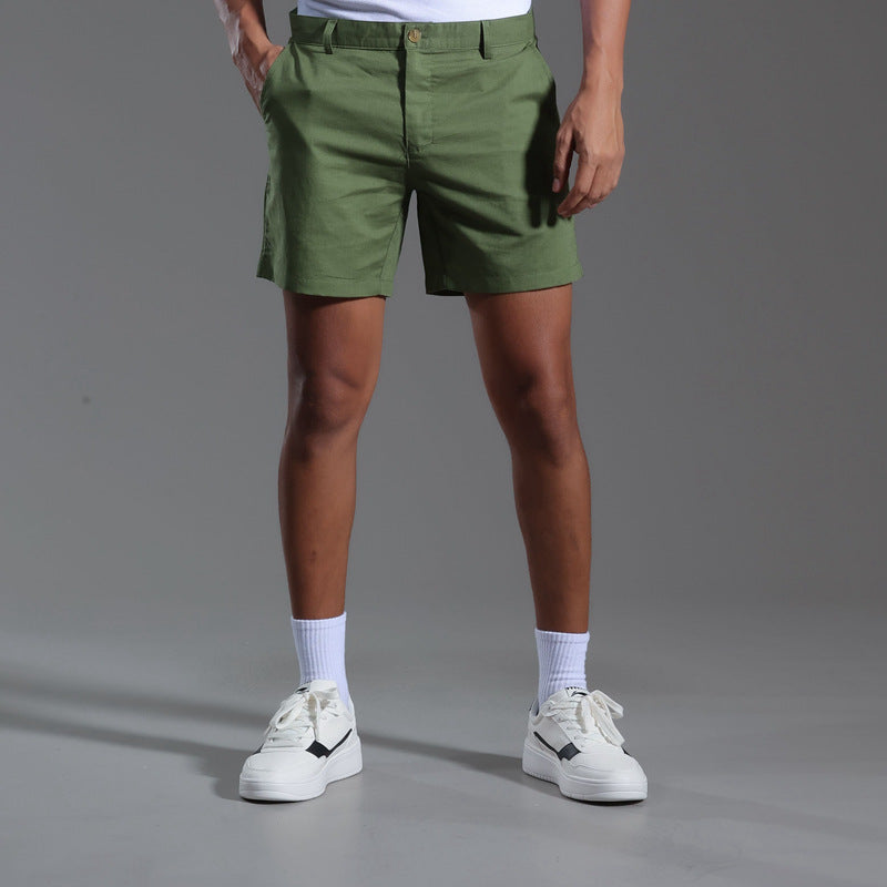 Linen Cotton Blended Casual Short