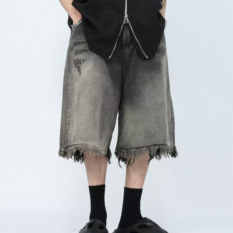 Mid-waist Zipper Jeans