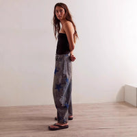 Casual Loose Mid Waist Cylindrical Women's Jeans