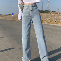 Wide Leg Jeans For Women Bottom Baggy Denim Pants Trousers
