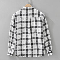 Plaid Long Sleeve Shirt For Men