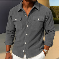 Mens Loose-fit Corduroy Shirt