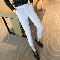 Business Mens Casual Straight-leg Suit Pants