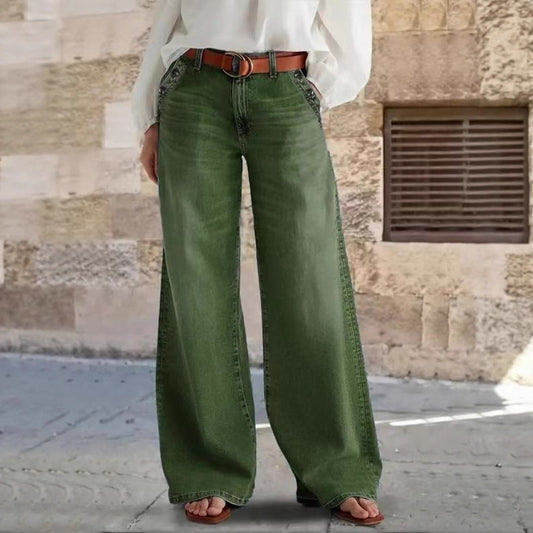 Womens Relaxed-fit Casual Jeans