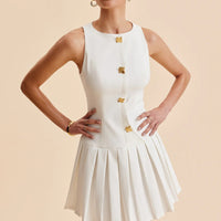 Elegant Pleated Dress