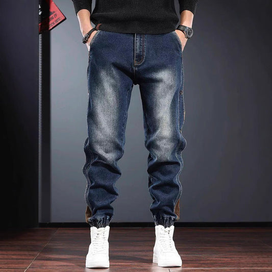 American-style Patchwork jeans