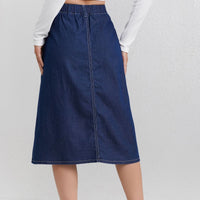 Womens Casual Denim Skirt