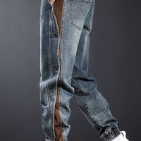 American-style Patchwork jeans