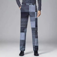 Mens Casual Slim-fit Straight-leg Dress Pants