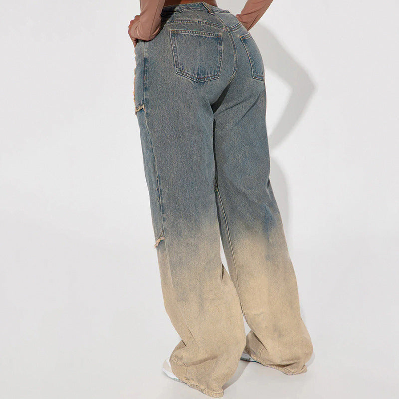 American Retro Street Fashion Jeans