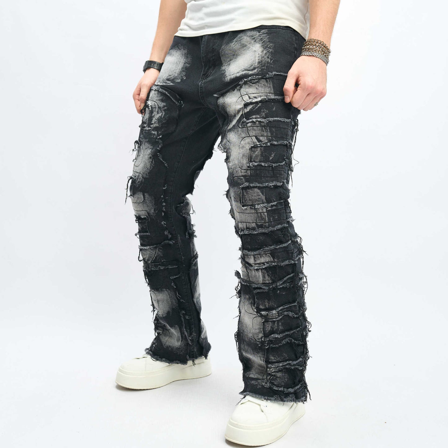 Mens Hip-Hop High-Street Jeans