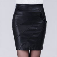 Fashion Sexy Slim High Waist PU Leather Skirt