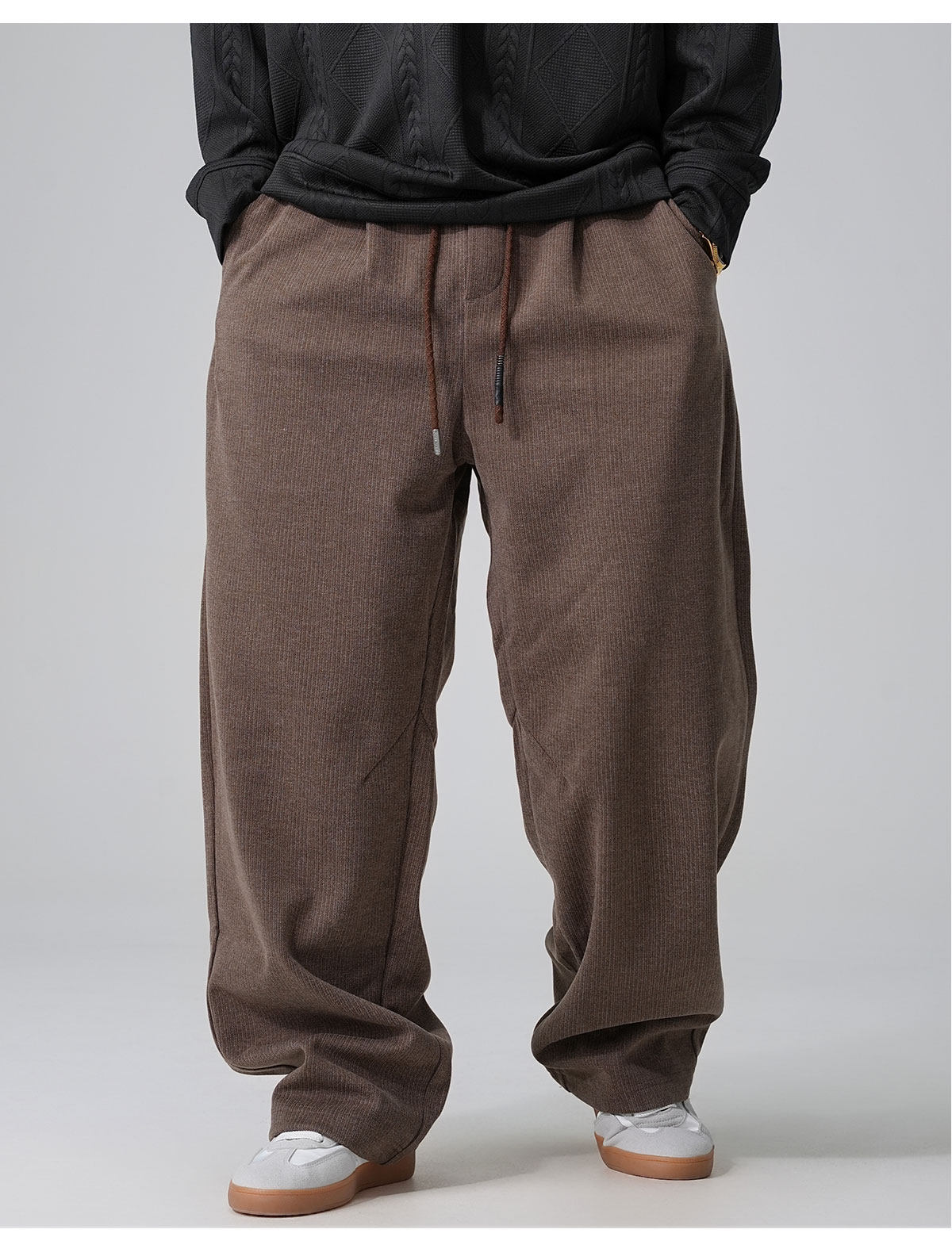 Mens Drawstring Casual Pant