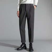 Mens Stylish Slim-fit Wool Casual Pants