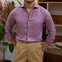 Men's Cotton Linen Long Sleeve Shirt