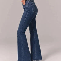 Women's Fashion Casual Solid Color Jeans