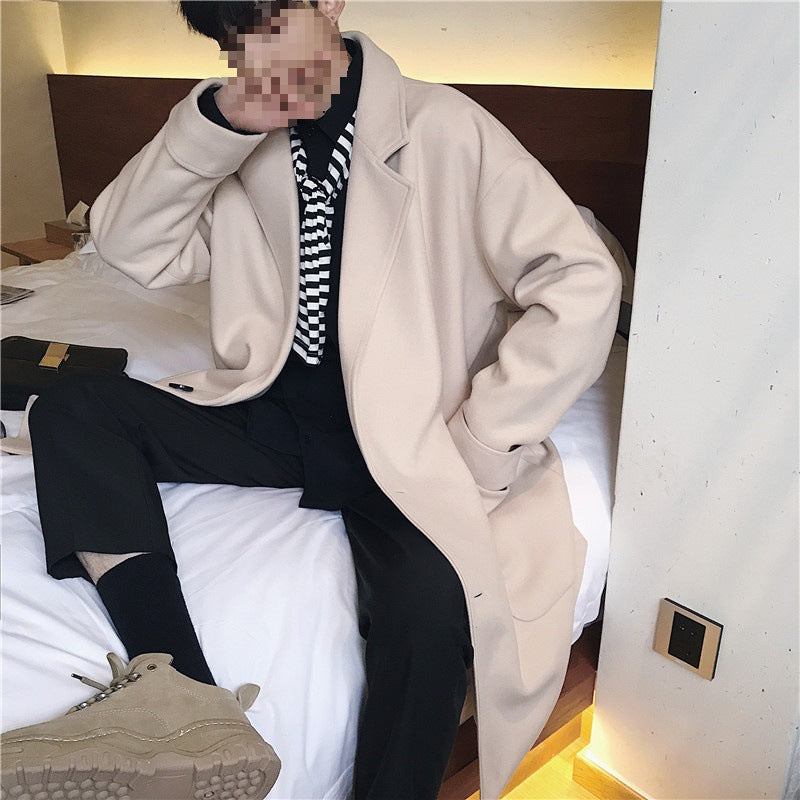 Mens Casual Wool Coat
