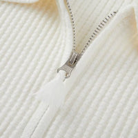 Knitted Polo Sweater With Thermal