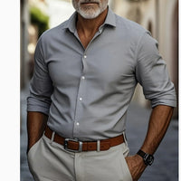 Men's Business-Style Korean-Style Handsome  Cool Slim-Fit Professional Shirt