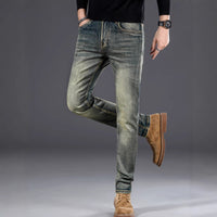 Mens Casual Stretch Slimming Retro Jeans