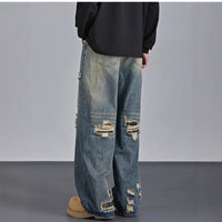 Mens American Camouflage Ripped Jeans