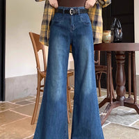 Women's Autumn New High Waist Slimming And Straight Wide Leg Mop Pants