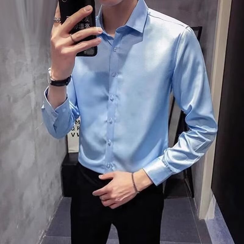 Business Casual Long Sleeve Shirt For Men