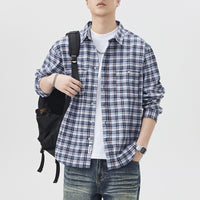 Fashion Fashion Brand Plaid Shirt High Quality Can Be Long Sleeves Inner Wear Coat