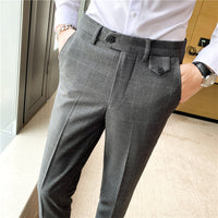 British Classic Checkered  Slim Fit Men's Pant