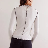 Curling Fake Collar Top