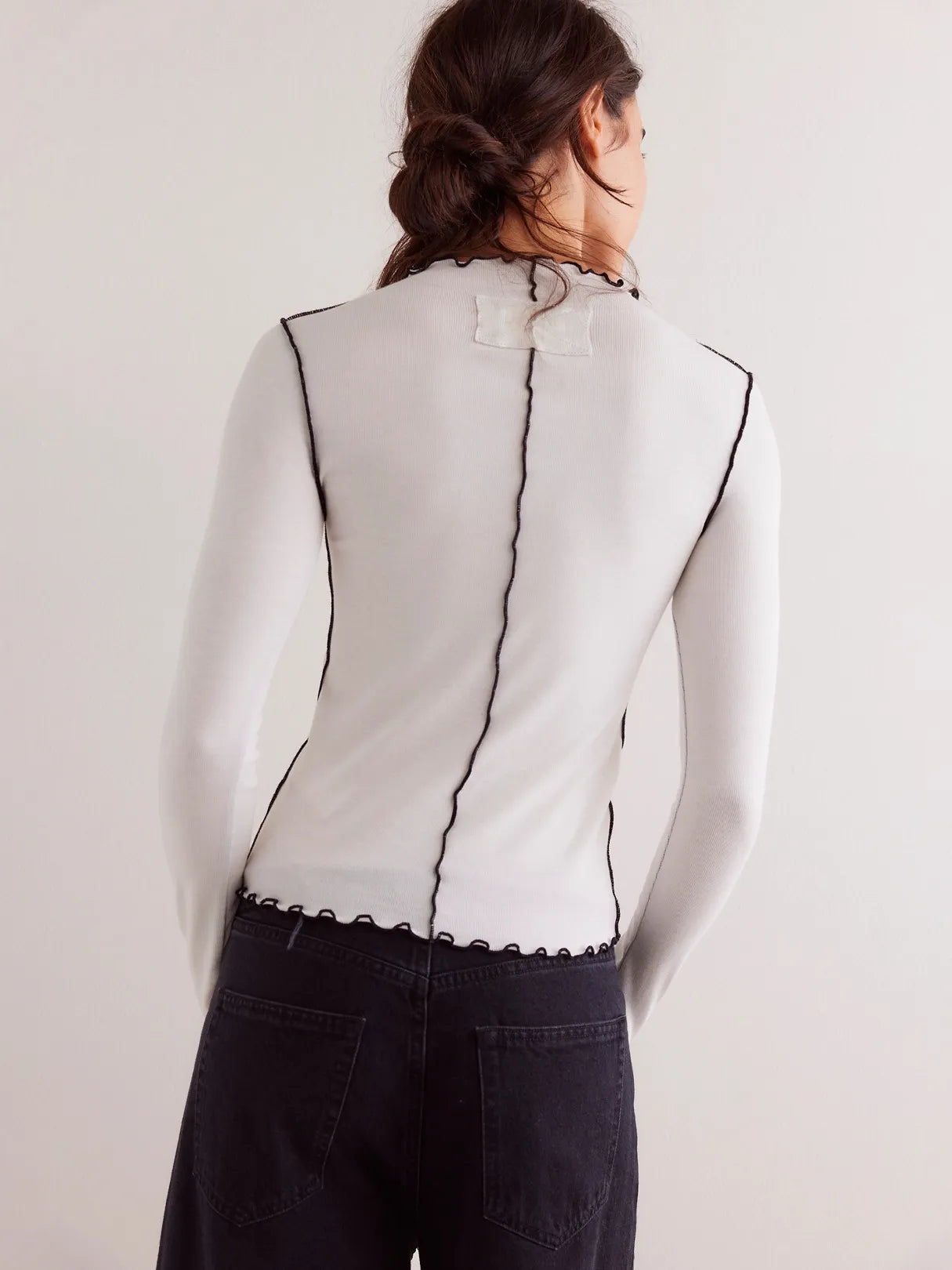 Curling Fake Collar Top